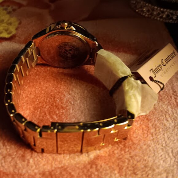 JUICY COUTURE GWEN ROSE GOLD CHRONOGRAPH WATCH~NEW - Picture 5 of 14